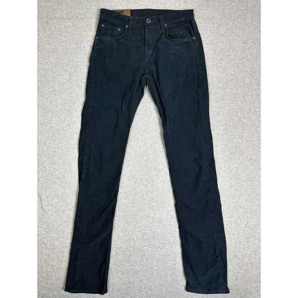 J Brand Kane‎ Corduroy Pants Mens 32x31 Navy Slim Straight Made USA JGM180M01